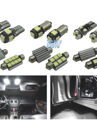 KIT 15 LAMPADE LED INTERNE MERCEDES CLASSE C C204 