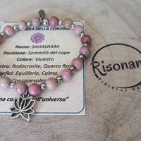 Bracciale artigianale Chakra della Corona