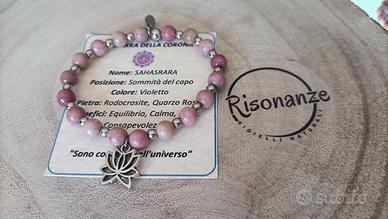 Bracciale artigianale Chakra della Corona