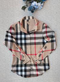 Camicia-Burberry-Check-Donna-100% Autentica-S