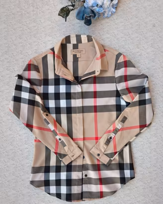 Camicia-Burberry-Check-Donna-100% Autentica-S