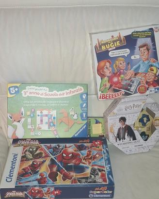 Lotto 4 giochi da tavola bambini