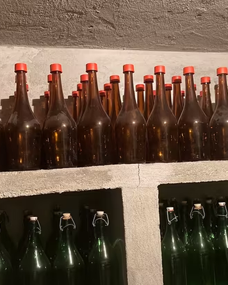 Bottiglie e bottiglioni in vetro