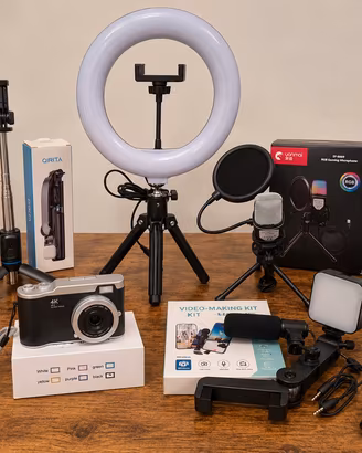 Attrezzature Video Making completo-Ring Light 