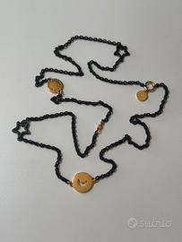 Collana Marc by Marc Jacobs nera e oro