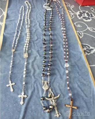 Rosari con perle e pietre 20 euro a scelta