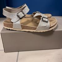 Docksteps argento glitter 37 modello Birkenstock