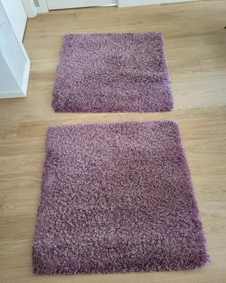 Coppia Tappeti IKEA ABORG a pelo lungo - 100x100