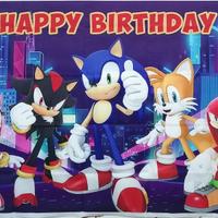 BANNER/TELO BUON COMPLEANNO SONIC
