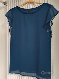 Maglia a maniche corte blu 