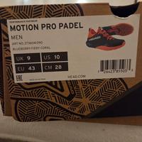 scarpe head motion pro padel tg 43