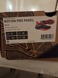scarpe head motion pro padel tg 43