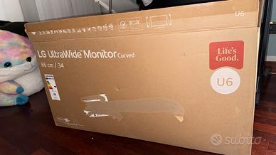 monitor ultrawide curvo lg ,34 pollici 