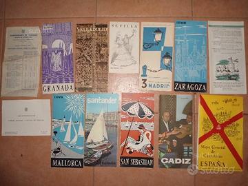 Depliant turistici città della Spagna - 1964