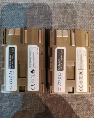 2 batteria per canon BP-511