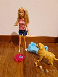 Barbie Bambola Veterinaria con cane incinta