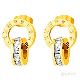 ORECCHINI ZIRCONI IN RIVESTITI IN ORO 87871