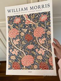 Poster stampa William Morris fiori quadro botanico
