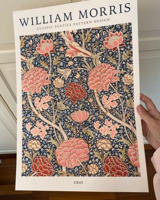 Poster stampa William Morris fiori quadro botanico