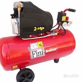 compressore rosso Fini Amico 2hp 24L
