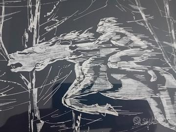 Dipinto Acrilico su Carta Lucio Cioni