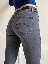Jeans skinny Tommy Hilfiger grigio misura 26/32