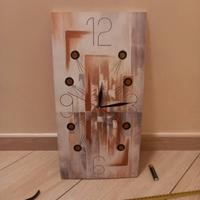 orologio da parete design italiano dipinto a mano 