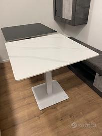 Tavolo Marmo sintetizzato piede in ferro