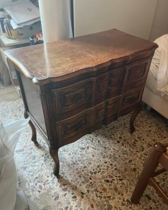 Comò cassettiera in legno stile classico