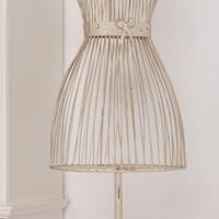 Manichino - Appendino in ferro mezzo busto donna