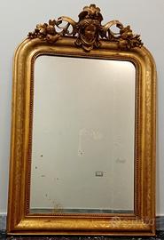 specchio antico dorato del  800 