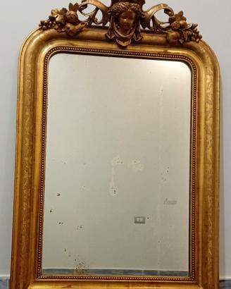 specchio antico dorato del  800 