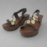 Sandali con zeppa decorata taglia 38 –stile estivo