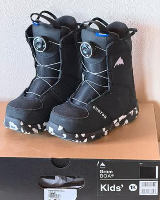 Burton Grom Boa kids 1k Scarponi Snowboard Bambino