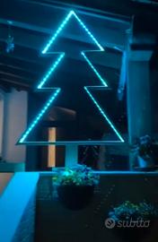 Albero di natale a led in legno