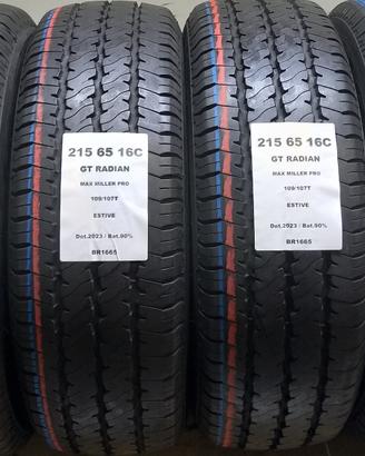 4 GOMME 215 65 16C GT RADIAN BR1665