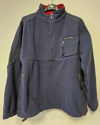 Maglione in Pile Blu Taglia L Uomo