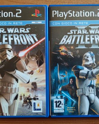 STAR WARS BATTLEFRONT I + II Ps2 PAL 🇮🇹 COMPLETI
