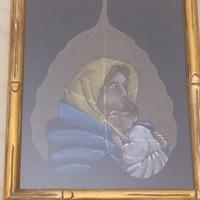 Quadro tradizionale indiano su foglia di Pipal 