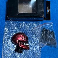 Pomello auto teschio rosso