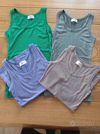 canotte lurex taglia S