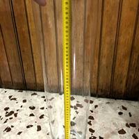 Vaso in vetro rotondo alto 60cm