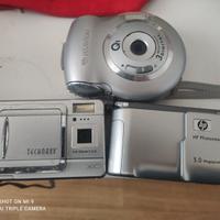 Tre macchine fotografiche digitali vintage