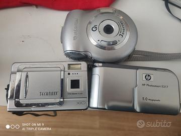 Tre macchine fotografiche digitali vintage