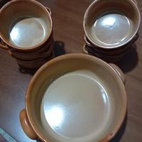 set di tegamini in terracotta 