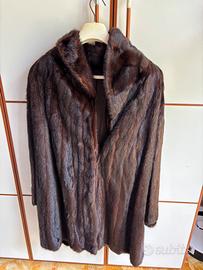 Pelliccia corta in visone originale  scuro