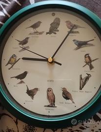 Orologio da parete con suoni uccelli 