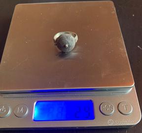 Anello Sardo Bottone Filigrana Argento 925 - Corbu