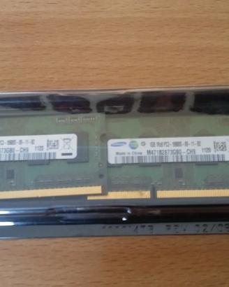 Memorie Ram SODIMM 2GB Samsung per Apple+Notebook