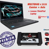DIAGNOSI AUTO PROFESSIONALE MULTIMARCA 2026 + PC